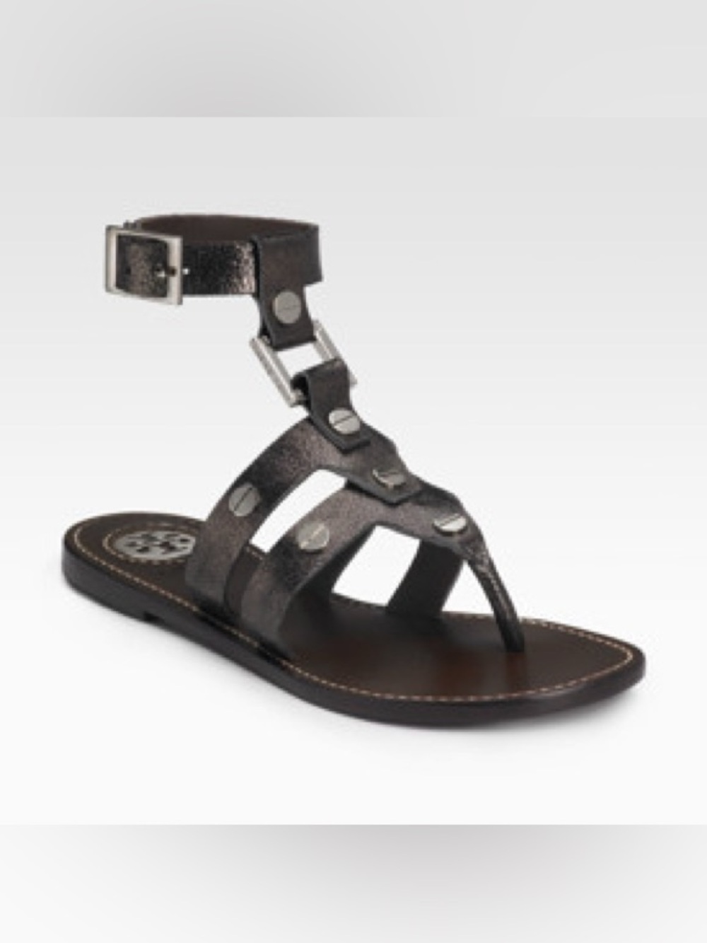 Tory Burch Briza metallic gladiator sandals